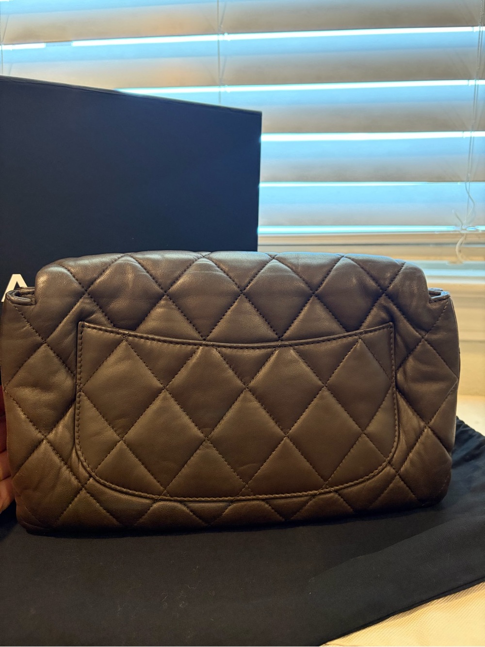 CHANEL 3 Accordion Flap Bag in Dark Brown Leather - Picture 2 of 7